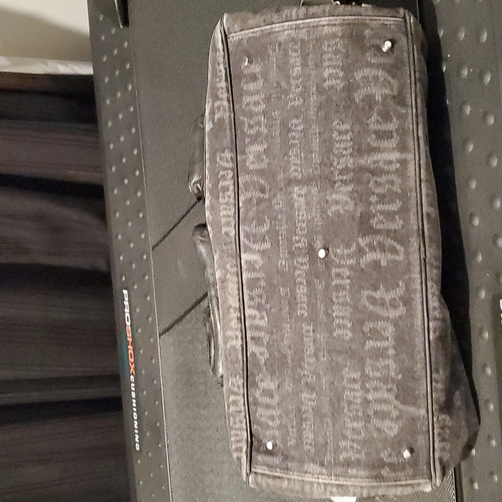 Donatella VERSACE 💯Authentic Handbag  "DV" Collection Grey Fade Silver Hardware - Picture 4 of 10